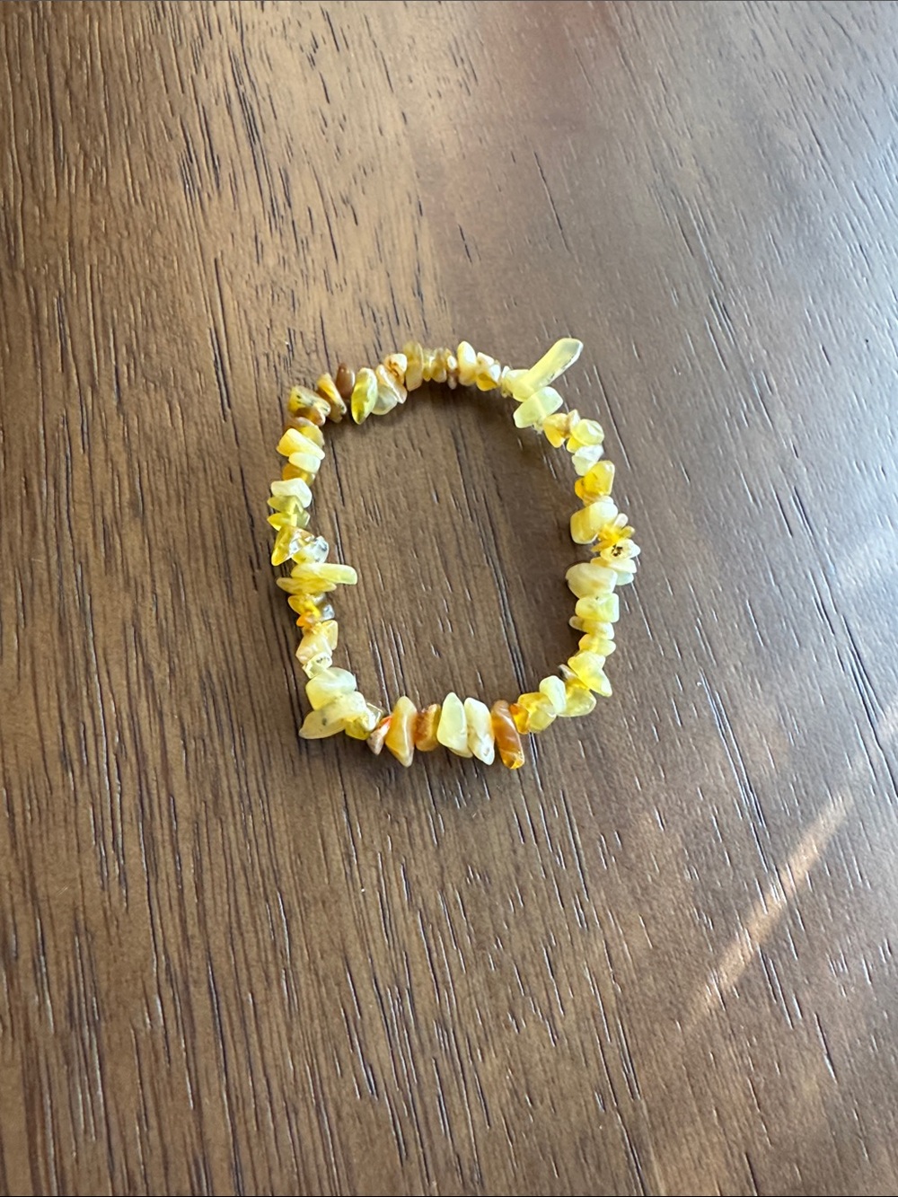 Yellow Chip Stone Stretch Bracelet